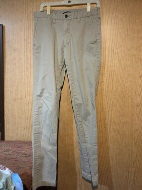 Lands' End Slim Khaki Chinos - Light Tan